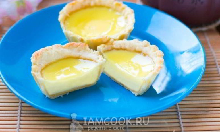 Рецепт дани той — тарталеток с яичным кремом