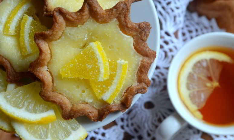 Рецепт лимонных тарталеток с лимонным мармеладом