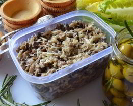 Начинка для тарталеток с грибами