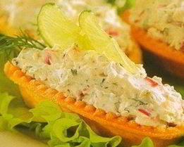 Очень острая закуска в тарталетках