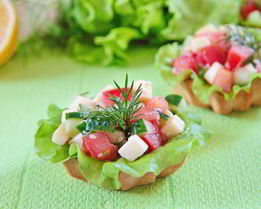 Овощные тарталетки