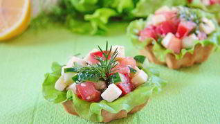 Овощные тарталетки