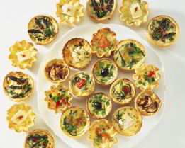 Тарталетка с печенью трески