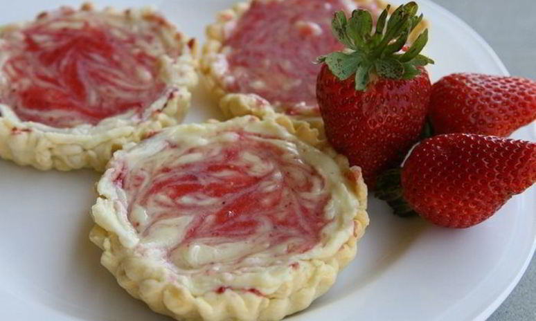 Рецепт тарталеток с белым шоколадом и клубникой