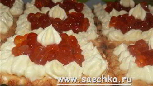 тарталетки с икрой