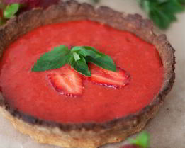 Тарталетки с клубничным кремом