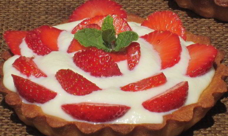 Рецепт тарталеток с клубникой и белым шоколадом