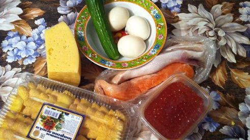 тарталетки с красной рыбой