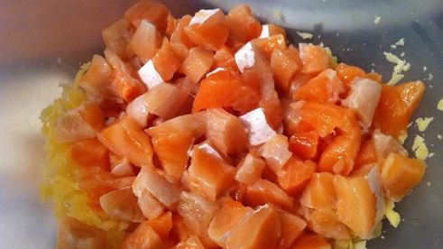 тарталетки с красной рыбой