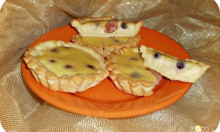 Рецепт тарталеток с кремом