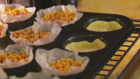 тарталетки с молочным кремом