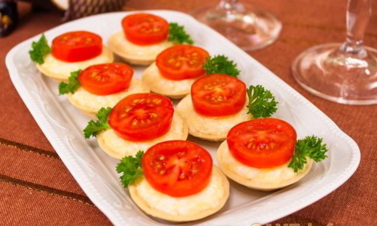 Рецепт тарталеток с сыром и помидорами
