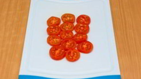 тарталетки с сыром и помидорами