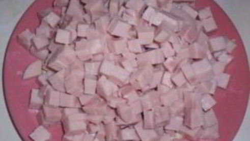 тарталетки с ветчиной