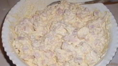 тарталетки с ветчиной