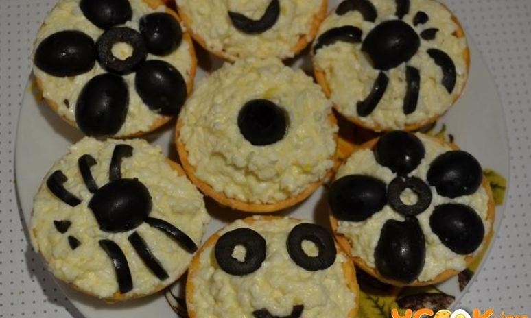 Рецепт тарталеток с яйцома и сырома