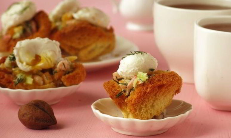 Рецепт тарталеток с яйцом пашот