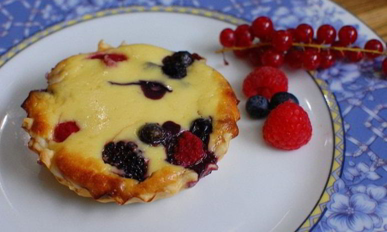 Рецепт ягодных тарталеток с рикоттой