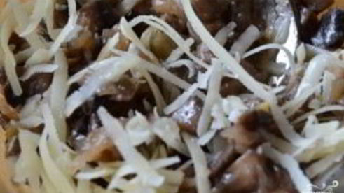 закуска с грибами в тарталетках