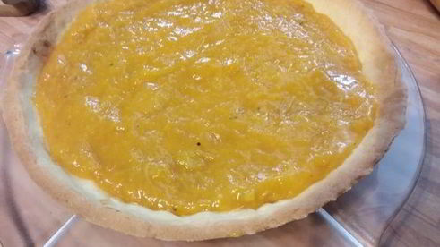 абрикосовый тарт с франжипаном и миндальным крокантом