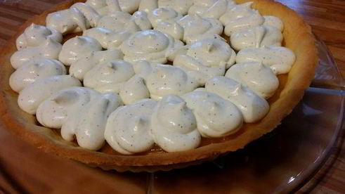 абрикосовый тарт с франжипаном и миндальным крокантом