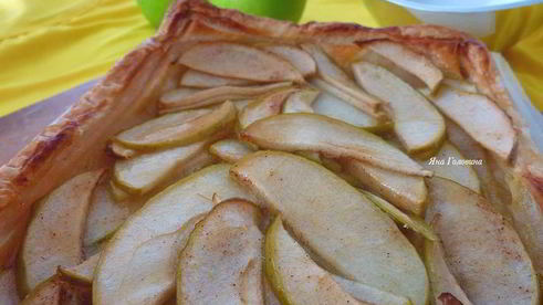 деревенский яблочный тарт