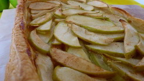 деревенский яблочный тарт