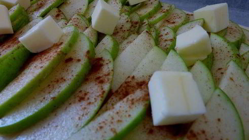 деревенский яблочный тарт