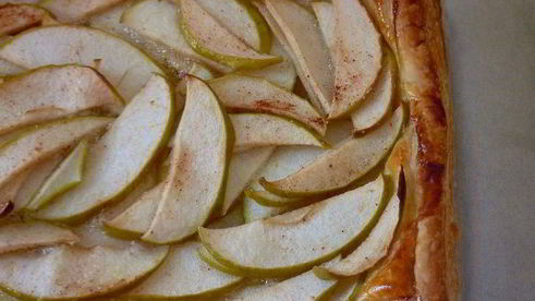 деревенский яблочный тарт