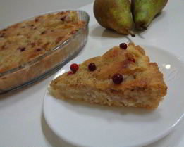 Грушевый тарт под миндально-ванильным кремом