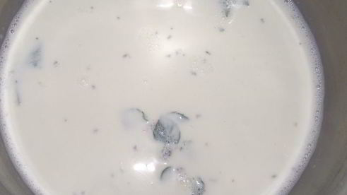 грушевый тарт с мятной заливкой