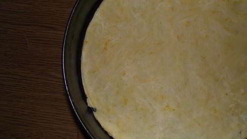 грушевый тарт с мятной заливкой