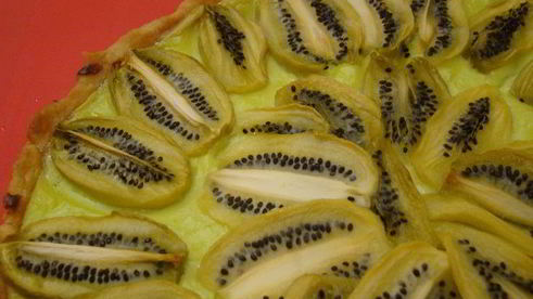 кремовый тарт с киви