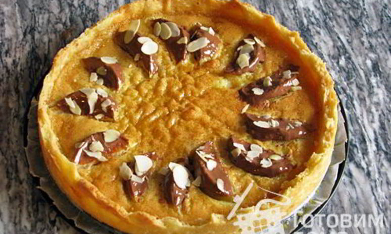 Рецепт марципанового тарта с яблоками