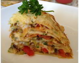 Пряный блинный тарт