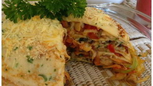 пряный блинный тарт