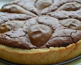 Шоколадно-грушевый тарт