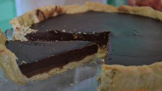 Шоколадно-карамельный тарт