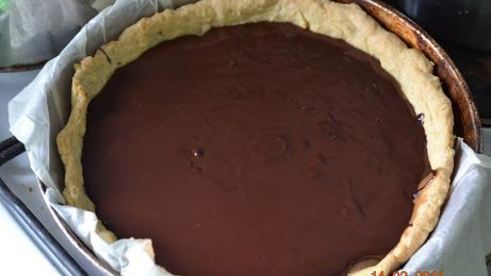 шоколадно-карамельный тарт