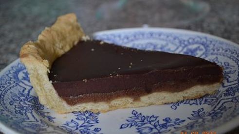 шоколадно-карамельный тарт