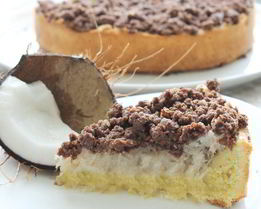 Шоколадно-кокосовый тарт