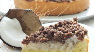 Шоколадно-кокосовый тарт