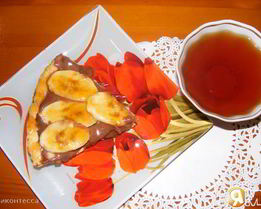 Шоколадный тарт с бананами Блаженство