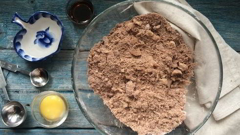 шоколадный тарт с малиной