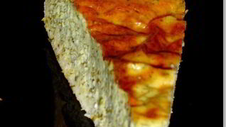 Сырно-творожный тарт с весенней зеленью