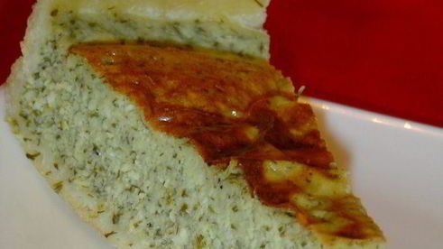 сырно-творожный тарт с весенней зеленью