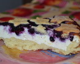 Тарт с черникой Звездное небо