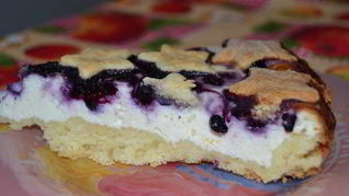 Тарт с черникой Звездное небо