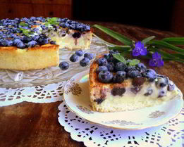 Тарт с голубикой