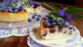 Тарт с голубикой